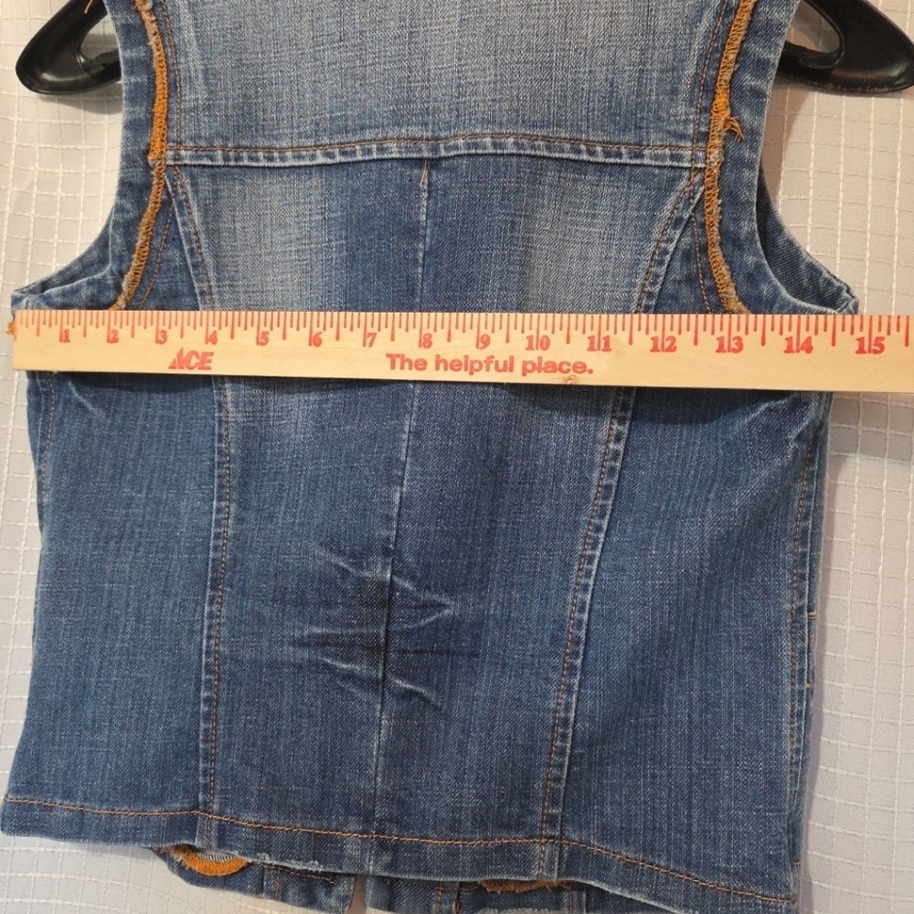 Bubblegum Denim Vest Size Small  Y2K - Picture 7 of 8